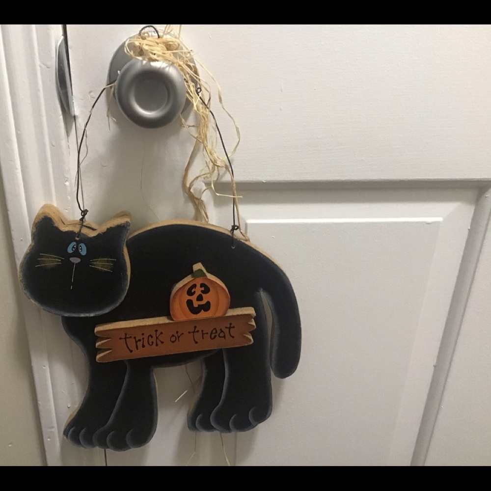 Halloween cat door, wall hanger👻🎃 vintage 90